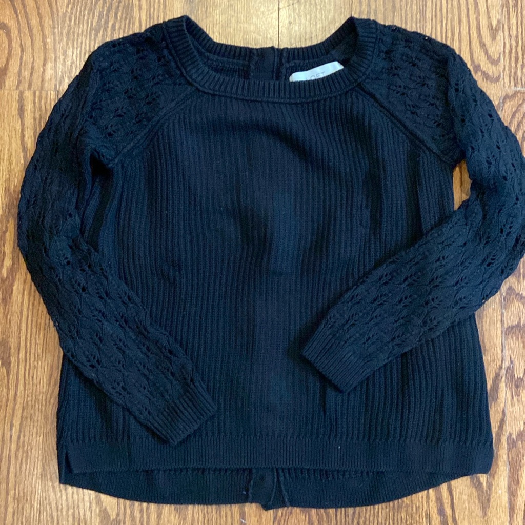 Loft Petite Back Button Sweater